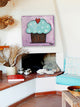 "Purple Heart Cupcake" Painting Print on Canvas by Tori Campisi