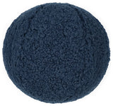 Poodle Ball Pillow - Navy Blue