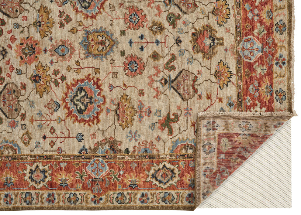 Weave & Wander Irie, Rust Orange/Gray, 7'-9" x 9'-9" Rug