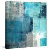 "Meditation in Blue" Painting Print on Canvas