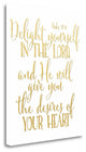 "Psalm 37 4" By Tara Moss, Giclee Print on Gallery Wrap Canvas, Ready to Hang