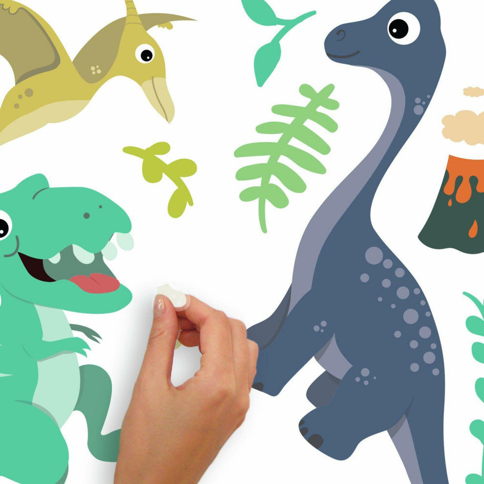 Friendly Dinosaur Peel And Stick Wall Decals