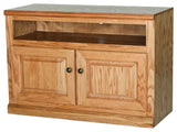 Classic Oak 39" TV Cart, Bright White Oak