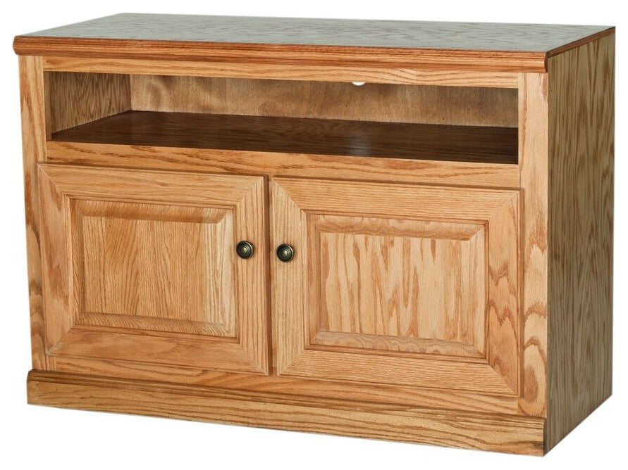 Classic Oak 39" TV Cart, Bright White Oak