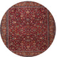 Ahgly Company Indoor Round Traditional Area Rugs, 3' Round