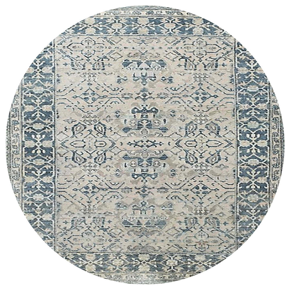 Ahgly Company Indoor Round Mid-Century Modern Area Rugs, 8' Round