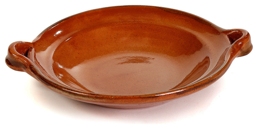 Ancient Cookware, Mexican Clay Mini Flat Cazuela, 8 Ounces