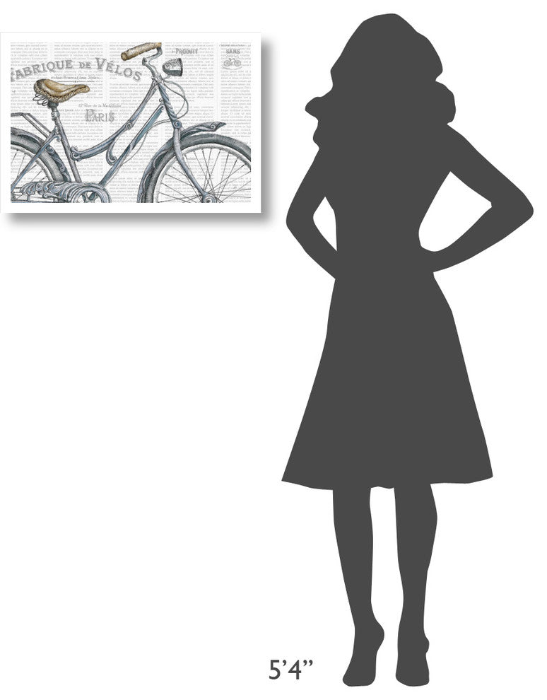 "Bicycles III" Digital Paper Print by Daphne Brissonnet, 26"x18"