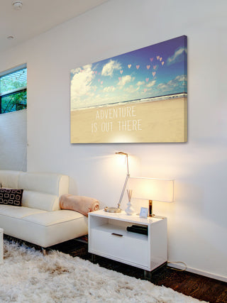 "Adventure Is Out There" Print on Canvas by Sylvia Cook
