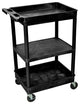 Luxor 3-Shelf Black Tub Cart