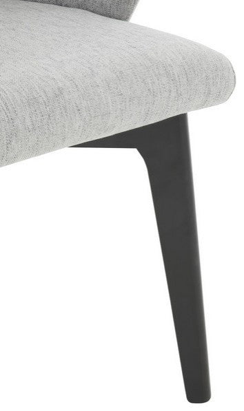 Safavieh Couture Wynonna Linen Dining Chair Grey / Black