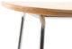 LeisureMod Melrose Modern Wood Counter Stool With Chrome Base, Natural