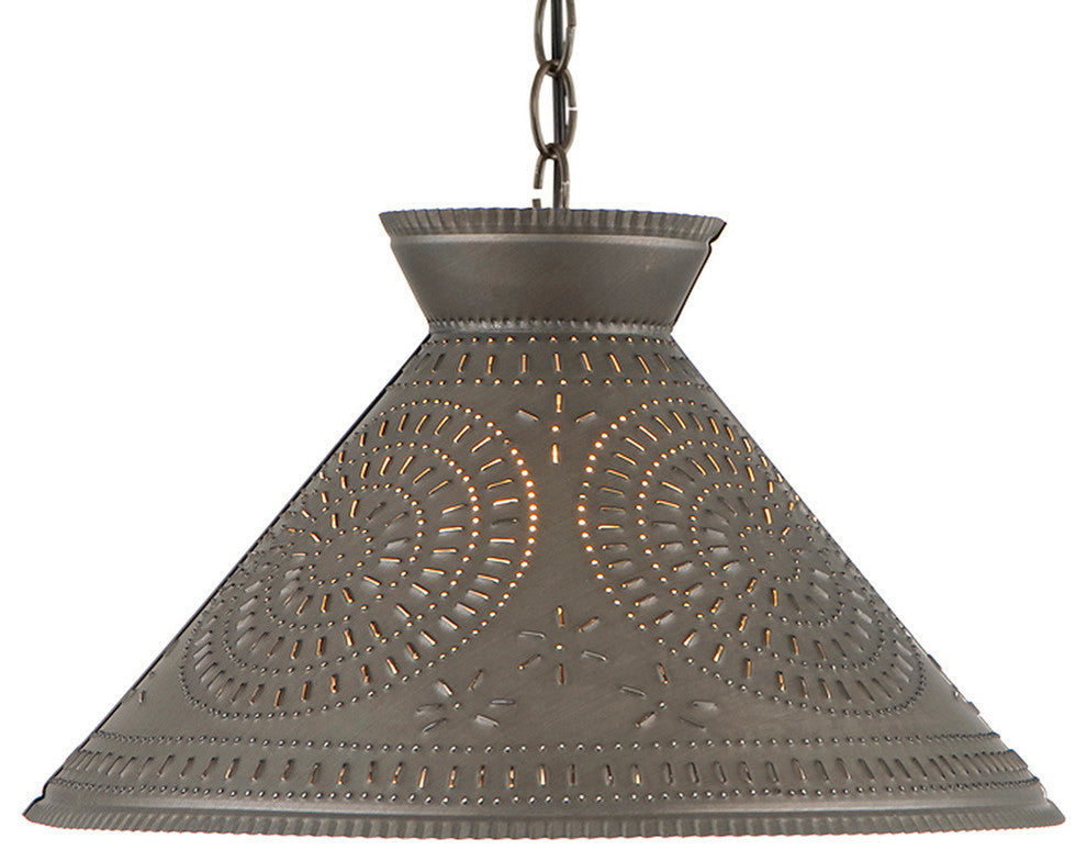 Roosevelt Shade Light With Chisel, Kettle Black