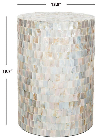 Safavieh Ariel Square Mosaic Round Stool