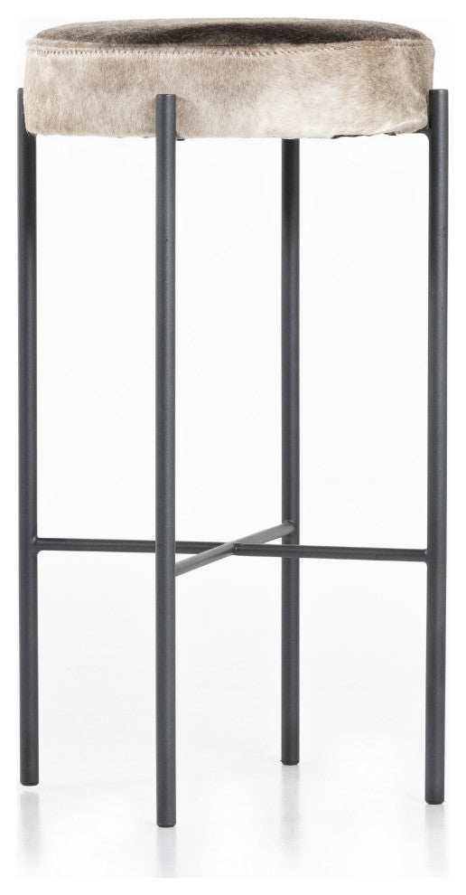 Nocona Stool, Speckled Hide, Bar