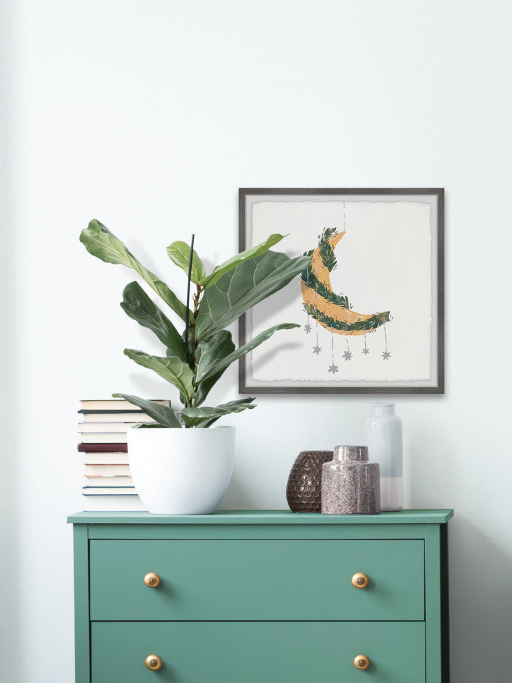 "Hanging Stars" Framed Painting Print, 32x32