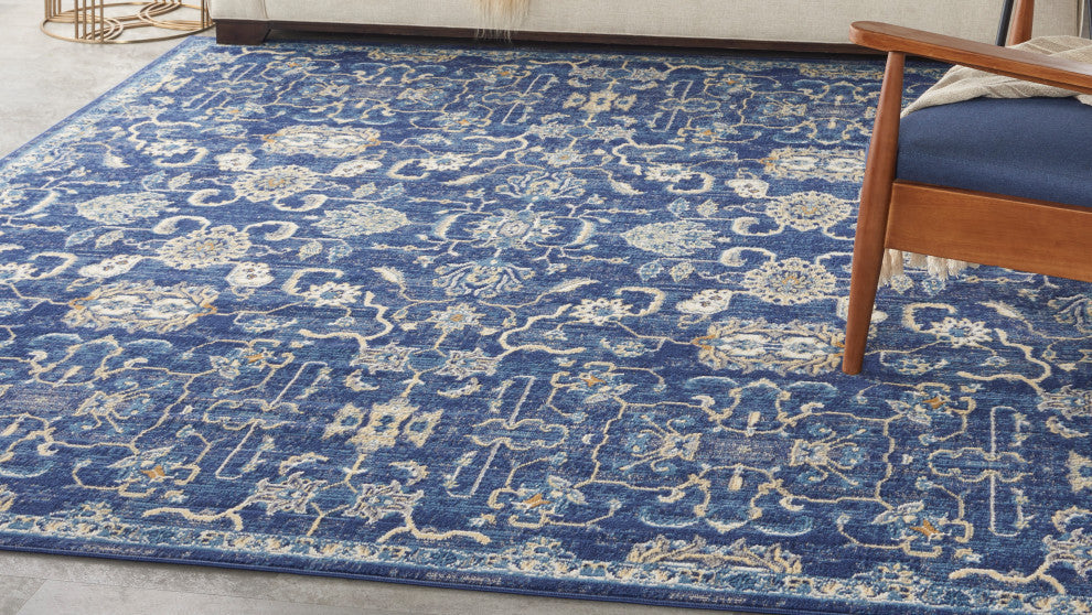 Nourison Grafix 7' x 10' Navy Vintage Indoor Area Rug