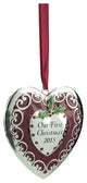 3.25" Regal "Our First Christmas 2015" Ornament Crystals