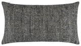 Natural Harmony Nettlesolid Pillow, Black, 24"x14"
