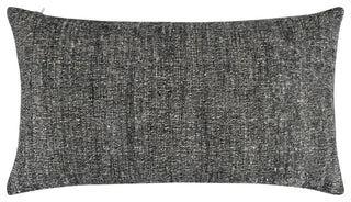 Natural Harmony Nettlesolid Pillow, Black, 24"x14"