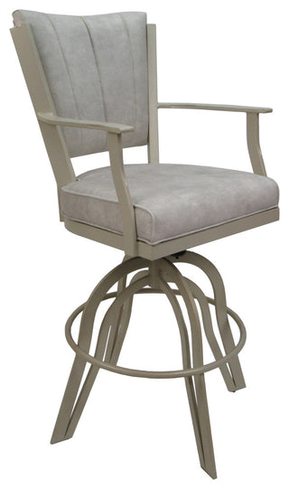 Montana Swivel Tilt Metal 30" Bar Stool or Counter 26" on A Base, Outlier Stucco - Beige, 26"