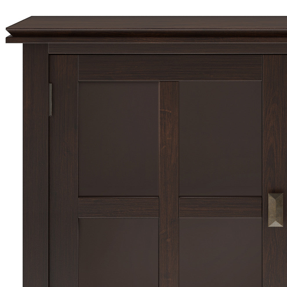 Artisan SOLID WOOD Large Sideboard Buffet in Dark Chestnut Brown
