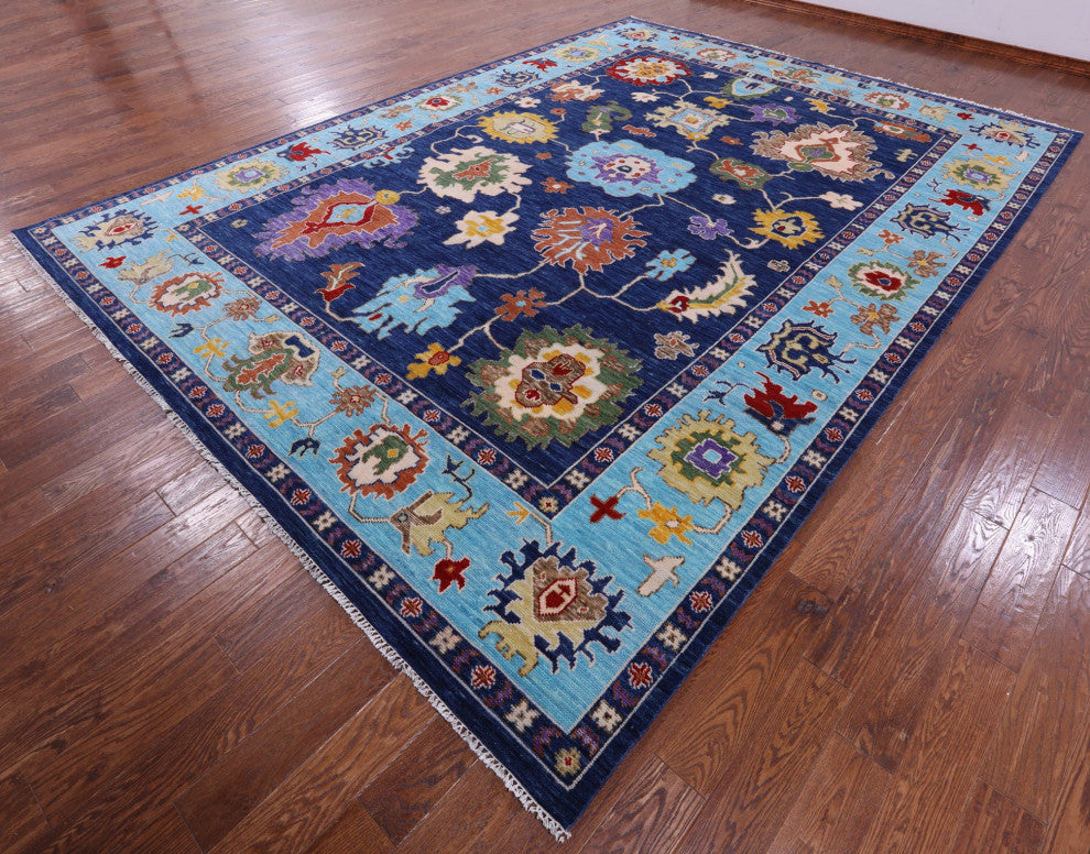 Turkish Oushak Hand Knotted Wool Rug 10' 4" X 14' 4" - Q15835