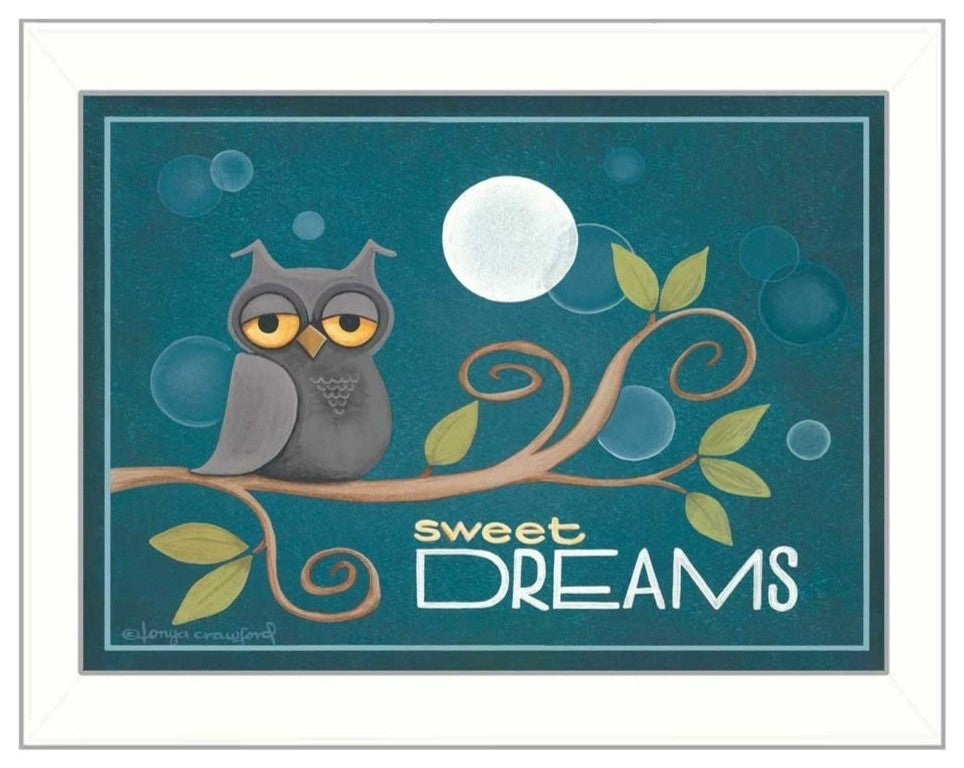 "Sweet Dreams" By Tonya Crawford, Printed Wall Art, Ready To Hang, White Frame