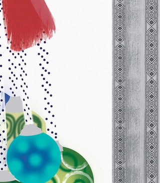 Frame It Up, Geometric Print Kitchen Towel, Gray, 18 x 30"