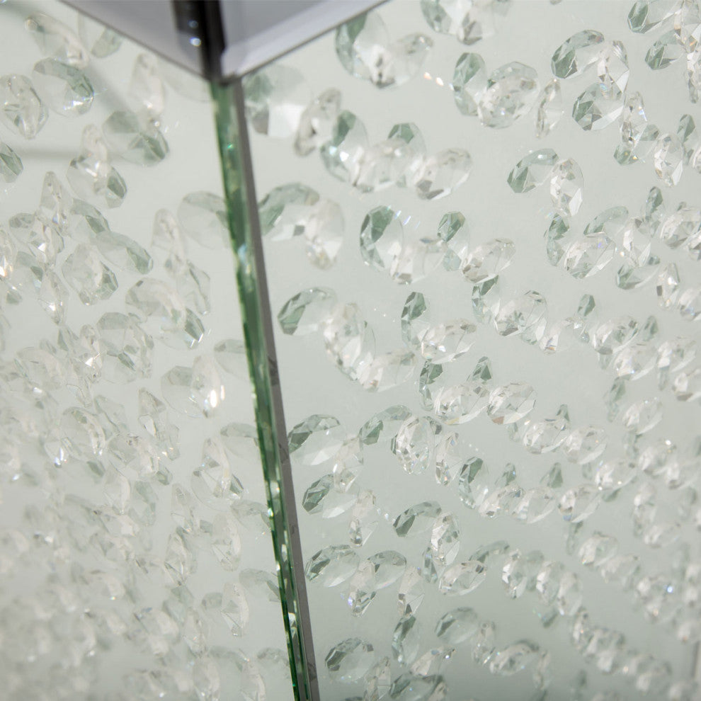 Montreal Mirrored Crystal Vase, Large