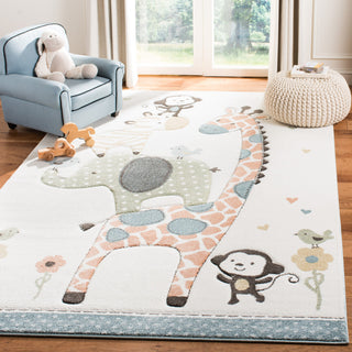 Safavieh Carousel Kids Collection CRK120A Rug, Ivory, 10' X 14'