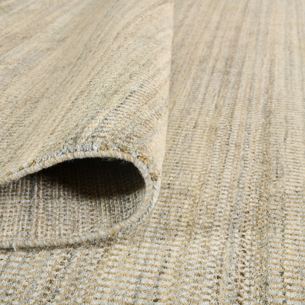 Rufina Handmade Wool Blend Area Rug, Beige, 2'x3'