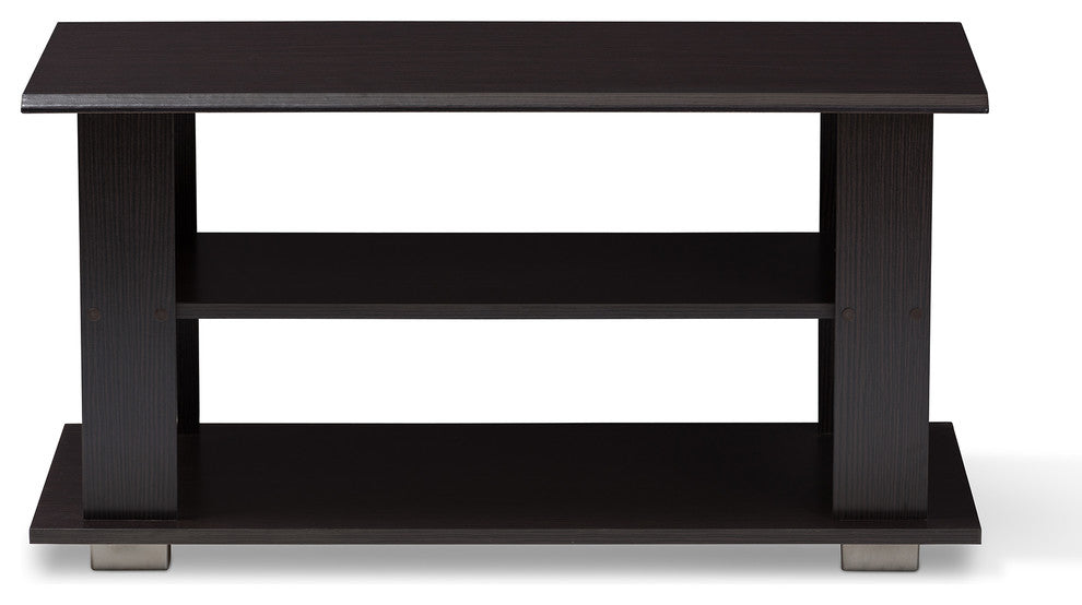 Joliette Moderm, Contemporary Wenge Brown Coffee Table