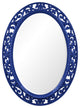 Suzanne Oval Mirror, Royal Blue