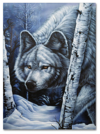Jenny Newland 'White Wolf' Canvas Art, 19x14