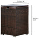 Patio Wicker Gas Tank Table Tank Cover Brown