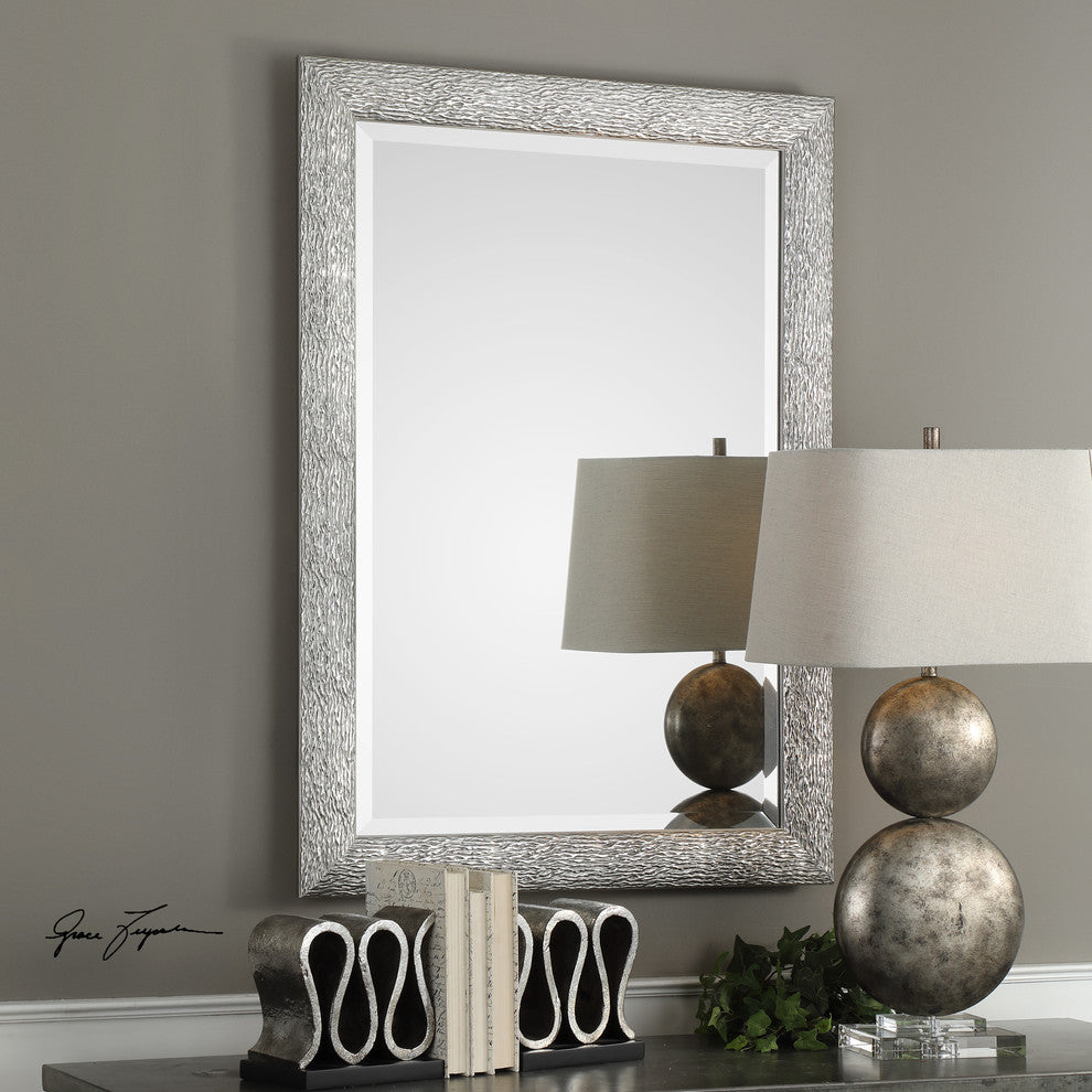 Mossley Metallic Silver Mirror