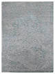 Tan Color, Broken Heriz Design, Wool and Silk Hand Knotted, Rug, 8'10"x12'