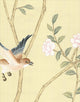Chinoiserie Wall Mural Lantilly Triptych, Cream, Sample