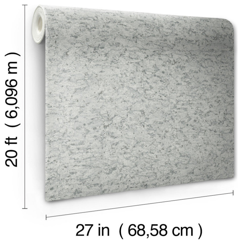 Hermosa Herringbone Gray Peel and Stick Wallpaper