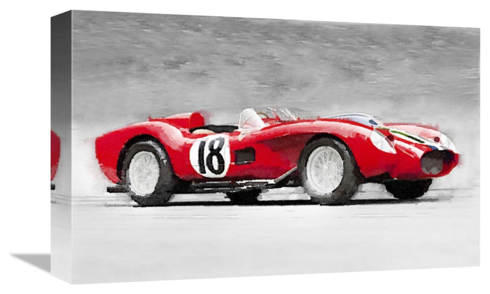 "1957 Ferrari Testarossa Watercolor" Fine Art Print