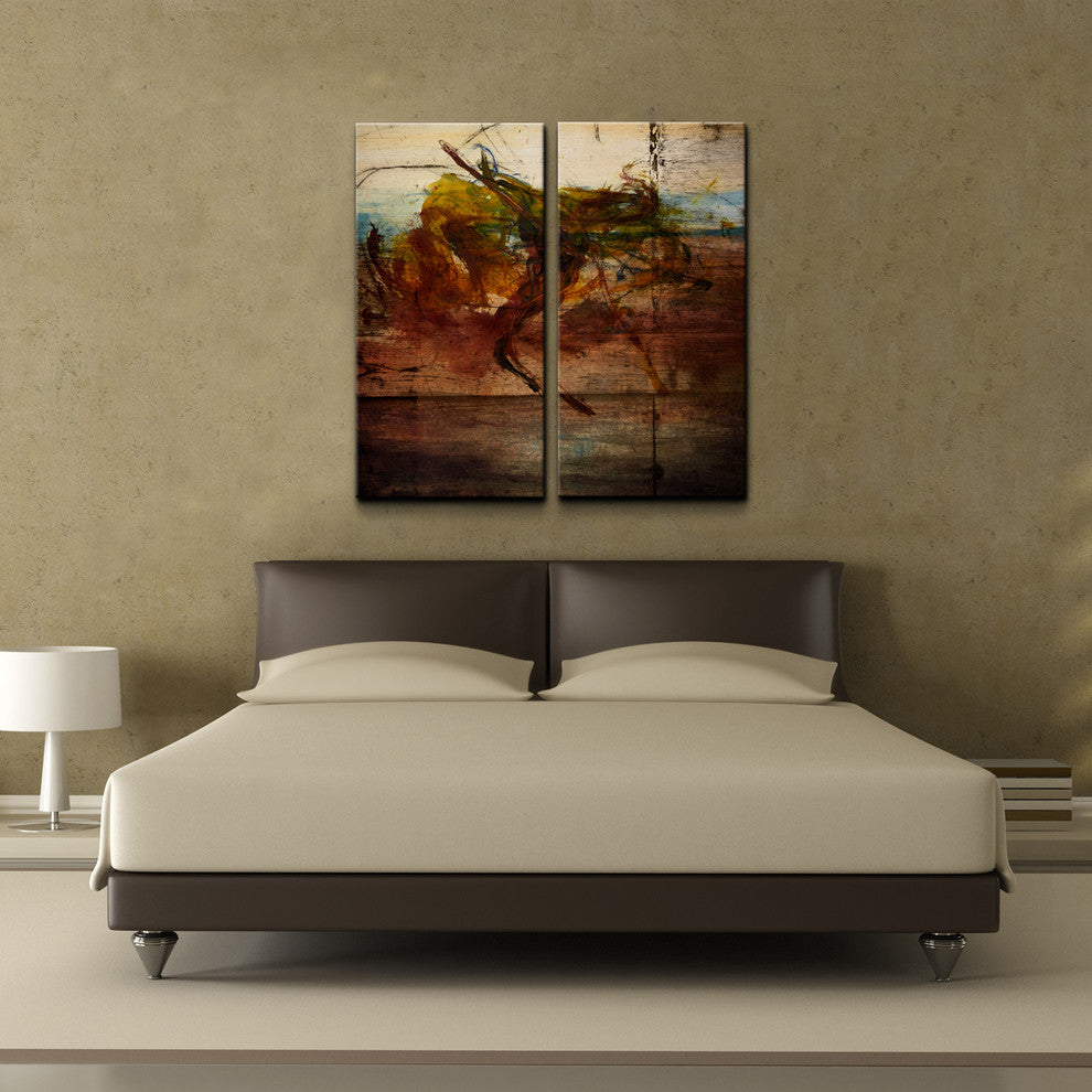 Abstract 2-Piece Canvas Wall Art