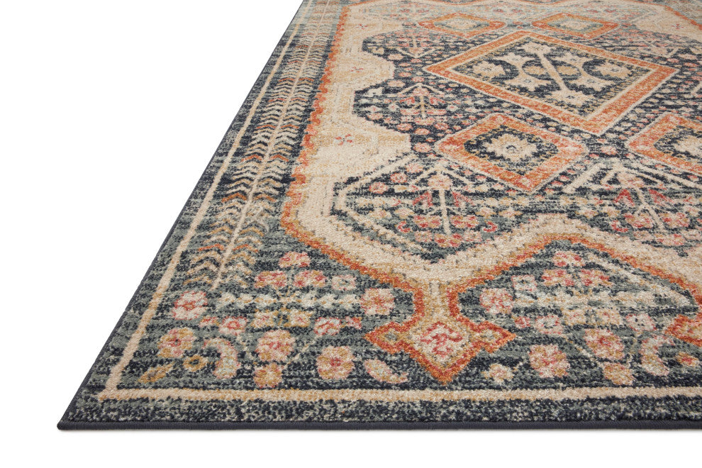 Loloi II Jocelyn JOC-05 Navy Multi Area Rug by Loloi II, 9'-6" X 12'-6"