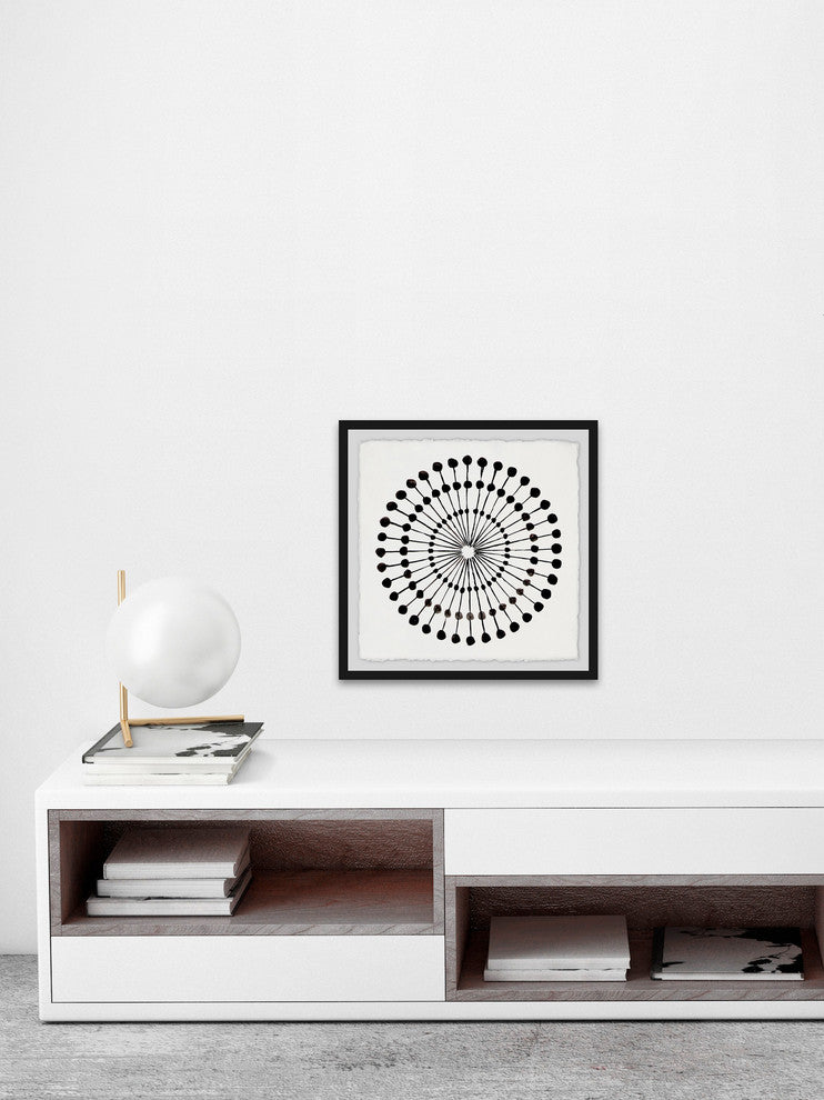 "Spherical Reference" Framed Painting Print, 12"x12"