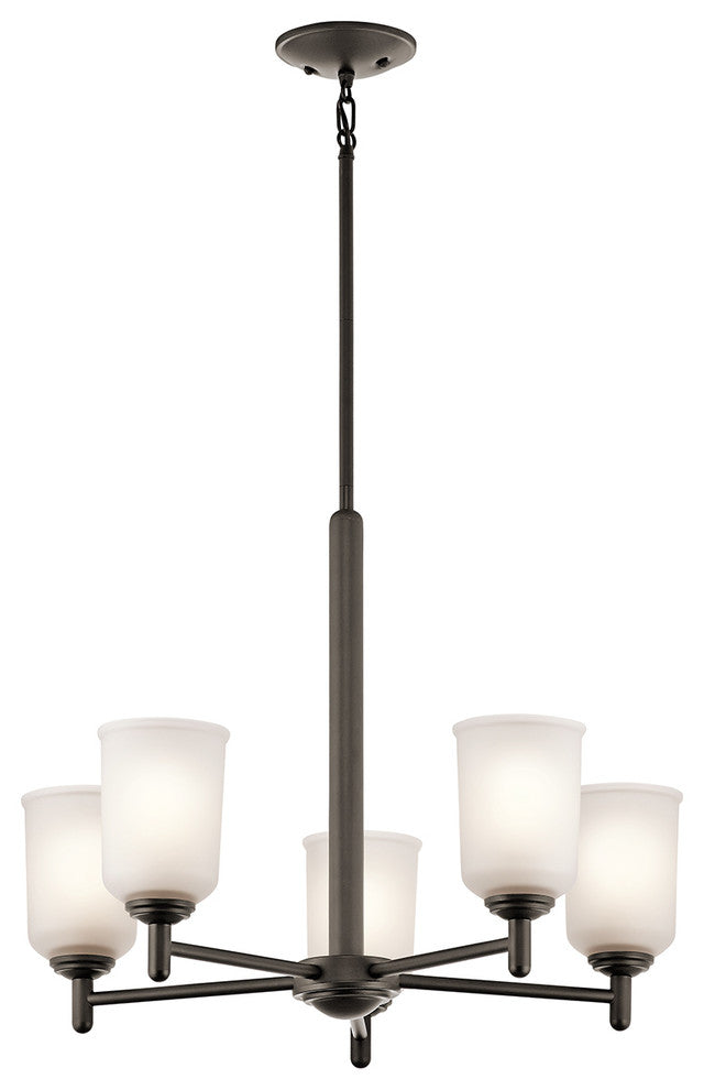 Chandelier 5-Light, Olde Bronze