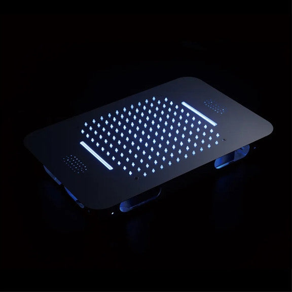 Monza 20*14" Remote Controlled LED Digital Rainfall Shower System, Chrome