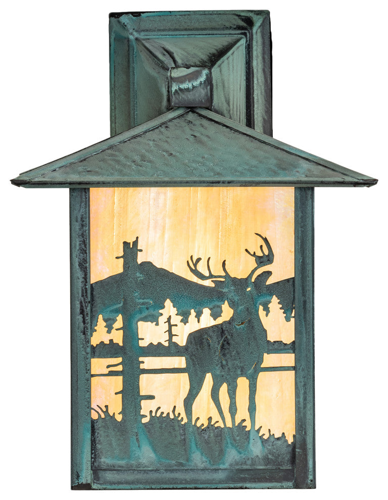 9 Wide Seneca Deer Creek Solid Mount Wall Sconce