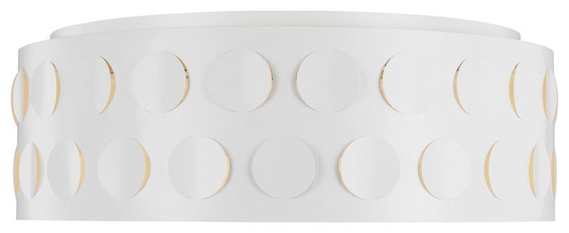 Kate Spade Dottie 4-Light Large Flush Mount KSF1024MWT, Matte White