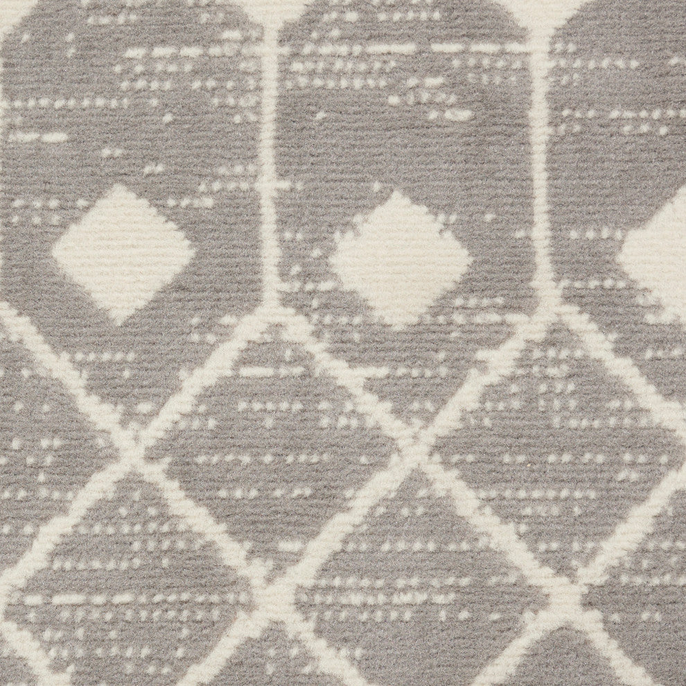 Nourison Grafix 2' x 4' Grey Bohemian Indoor Area Rug