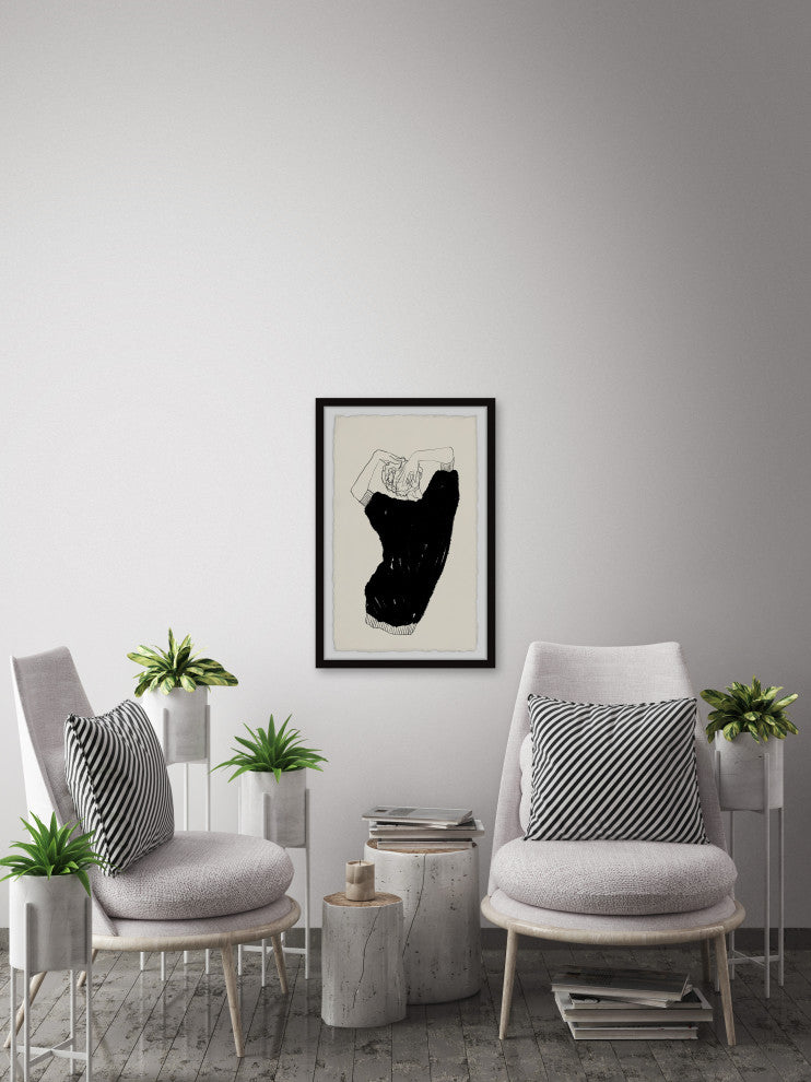 "The Mind Is Everything" Framed Painting Print, 12x18